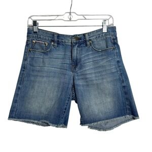 J. Crew Shorts Womens 24 XS Blue Denim Cutoff Raw Hem 5 Pocket Casual Bermuda